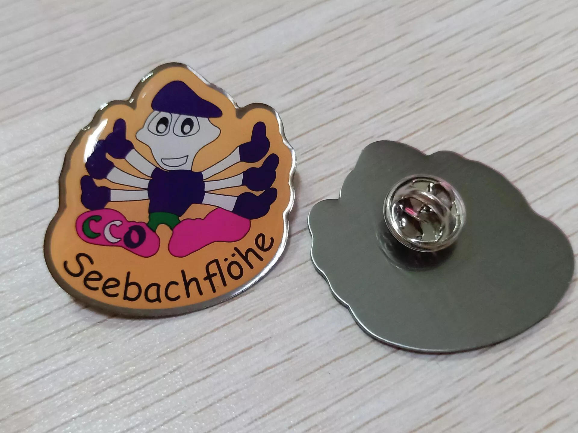 Epoxy lapel pin